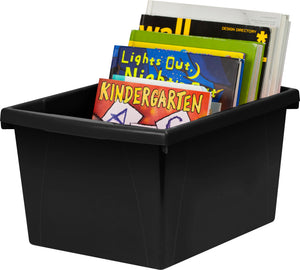 4 Gallon Storage Bin, Black