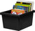 4 Gallon Storage Bin, Black