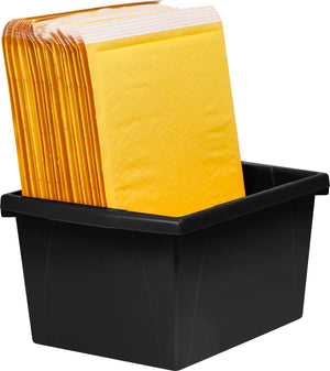 4 Gallon Storage Bin, Black