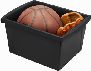 4 Gallon Storage Bin, Black