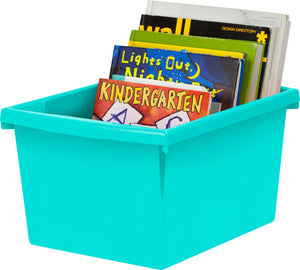 4 Gallon Storage Bin, Teal