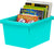 4 Gallon Storage Bin, Teal