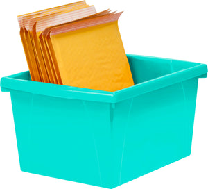 4 Gallon Storage Bin, Teal