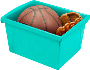 4 Gallon Storage Bin, Teal