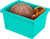 4 Gallon Storage Bin, Teal