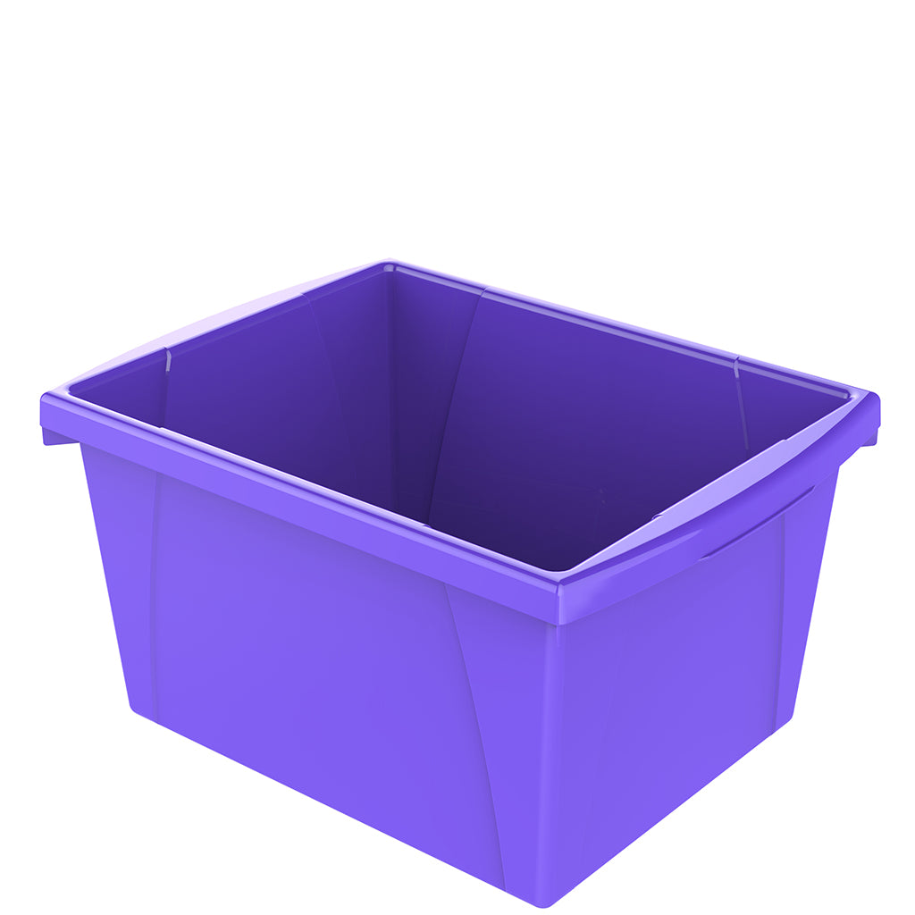 4 Gallon Storage Bin, Purple – Storex