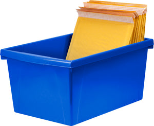 5.5 Gallon Storage Bin, Blue