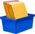 5.5 Gallon Storage Bin, Blue