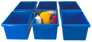 5.5 Gallon Storage Bin, Blue