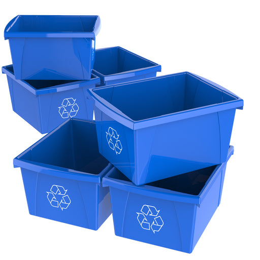 Recycle Bins in 3 Versions (6 units/pack)