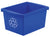 4 Gallon Recycling Bin, Blue