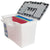 Storex boîte de rangement avec couvercle, légal/lettre, transparent/argent                                              