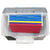 Storex boîte de rangement avec couvercle, légal/lettre, transparent/argent                                              