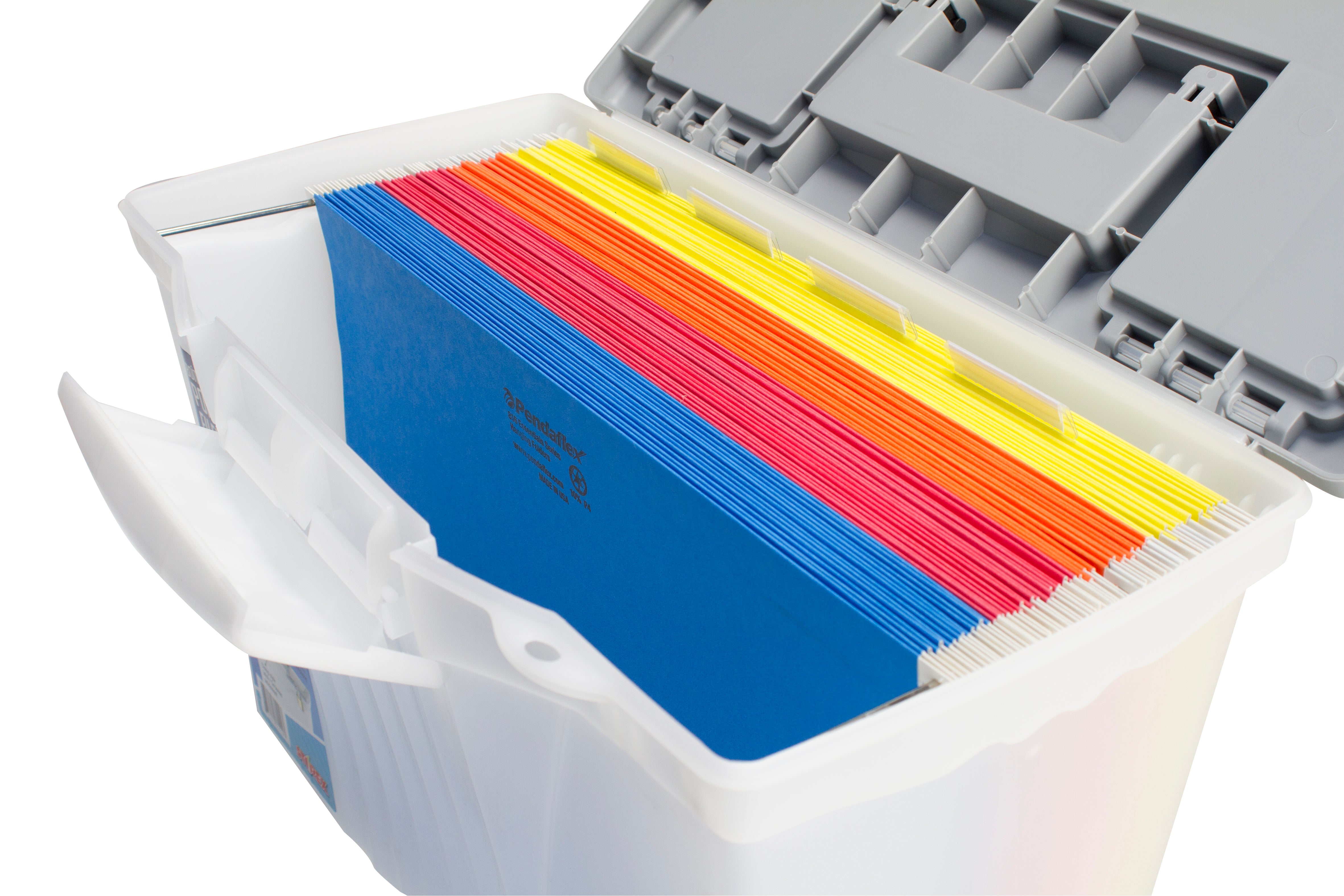 Portable Legal File Box, Silver – Storex