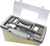 Storex boîte de rangement avec couvercle, légal/lettre, transparent/argent                                              