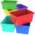 5.5 Gallon Storage Bins, Multicolor .