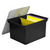 Storex fourre-tout portable avec couvercle, lettre/légal, noir, paquet de 4                                             