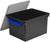 Locking File Tote, Black/Silver