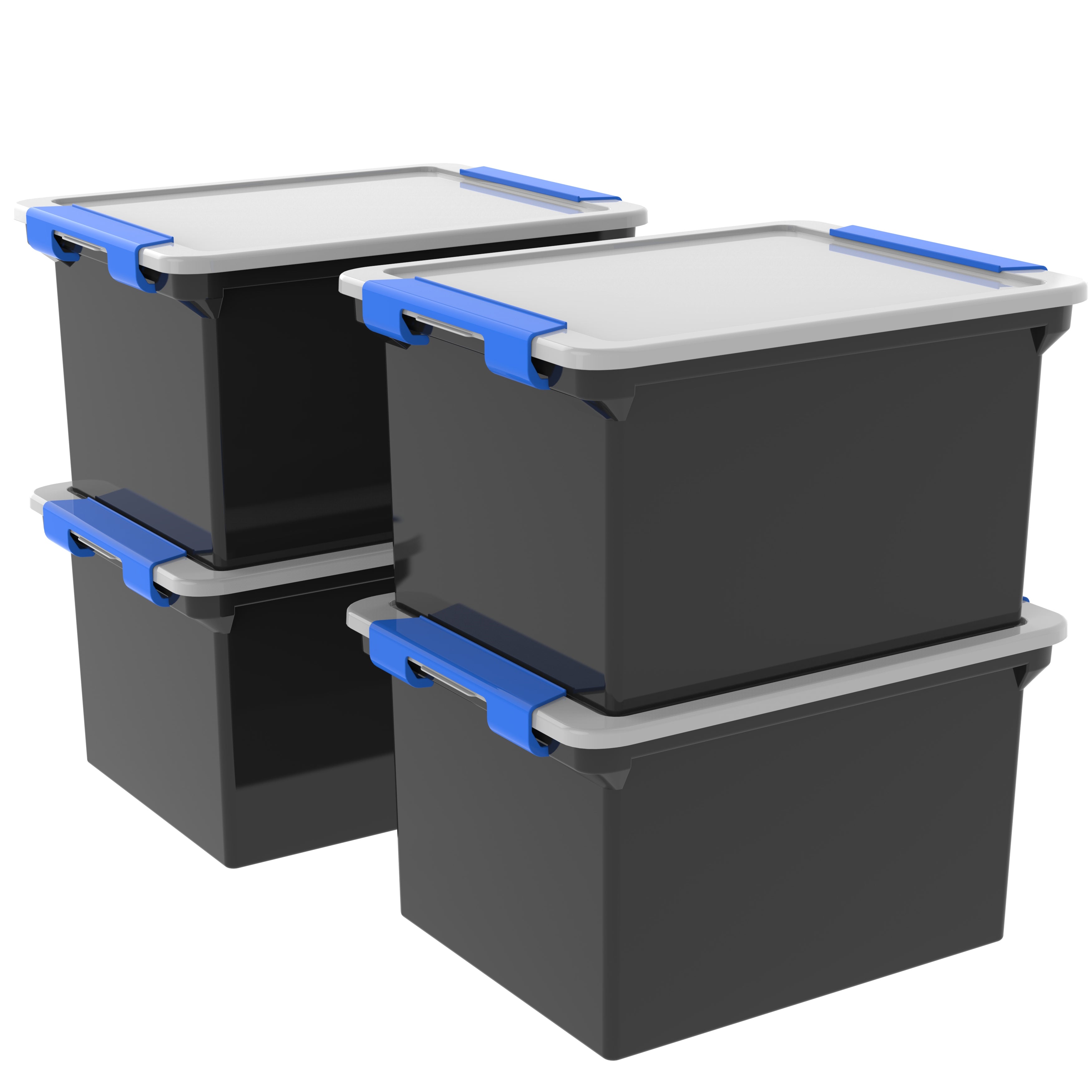 Locking File Tote, Black/Silver – Storex