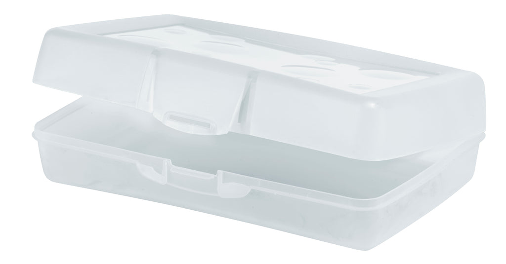 Enday Pencil Box Clear, Plastic Pencil Case, Multipurpose Storage