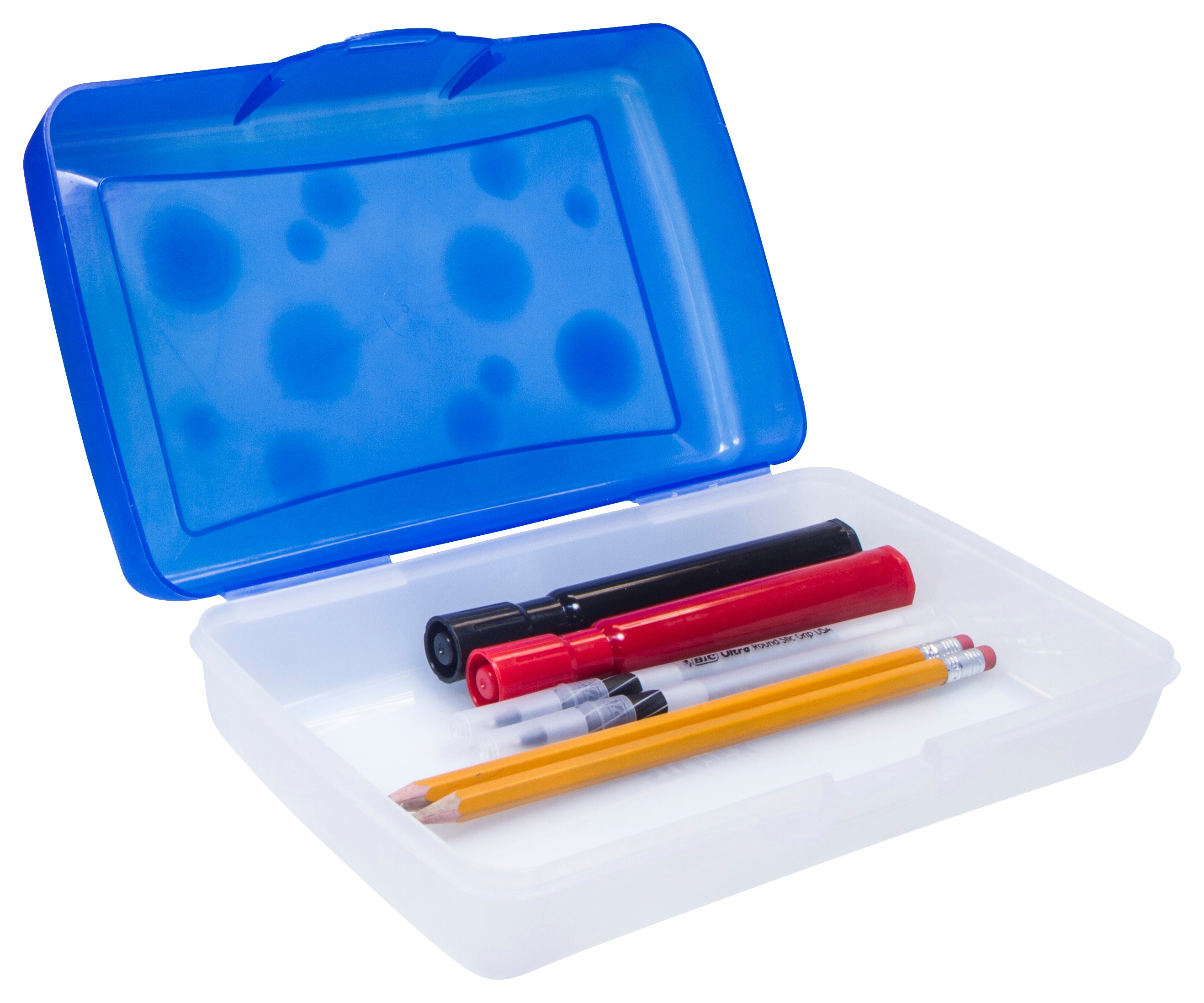 Storex, Stretch Pencil Case, Plastic, 5 1/2 x 13 1/2 x 2 1/2 inches, Mardel