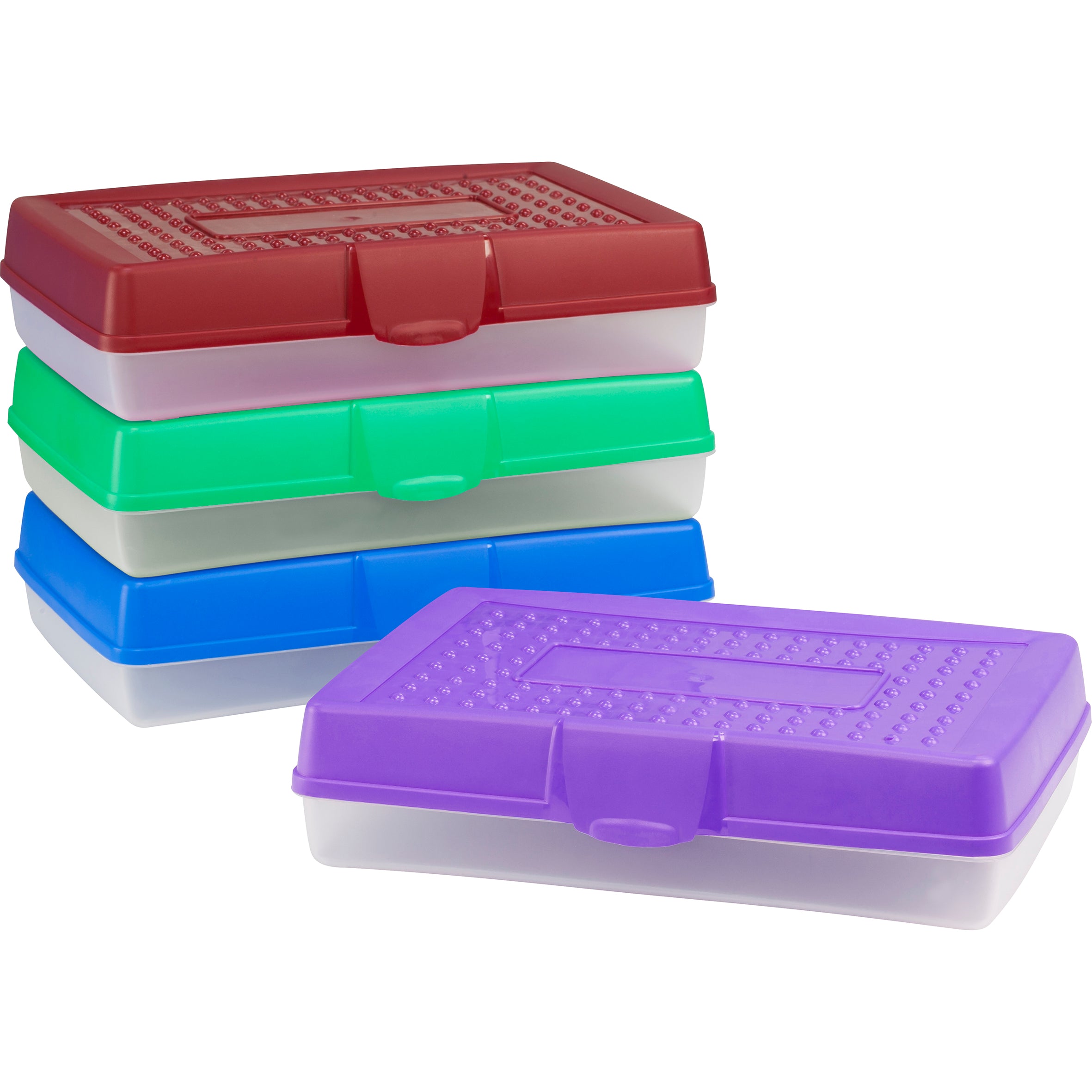 Large Pencil Box, Assorted Colors – Storex