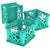 Premium File Crate with Handles, 3 units/ pack, Teal