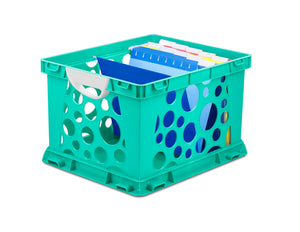 Premium Crate with Handles, Teal