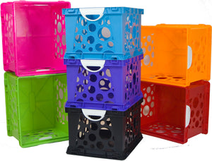 Premium Crate with Handles, Black