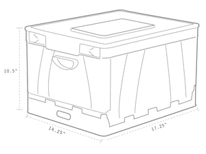 Folding Storage Cube, Black