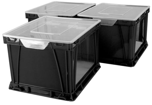Storage and Filing Cube, Black (3 units/ pack)