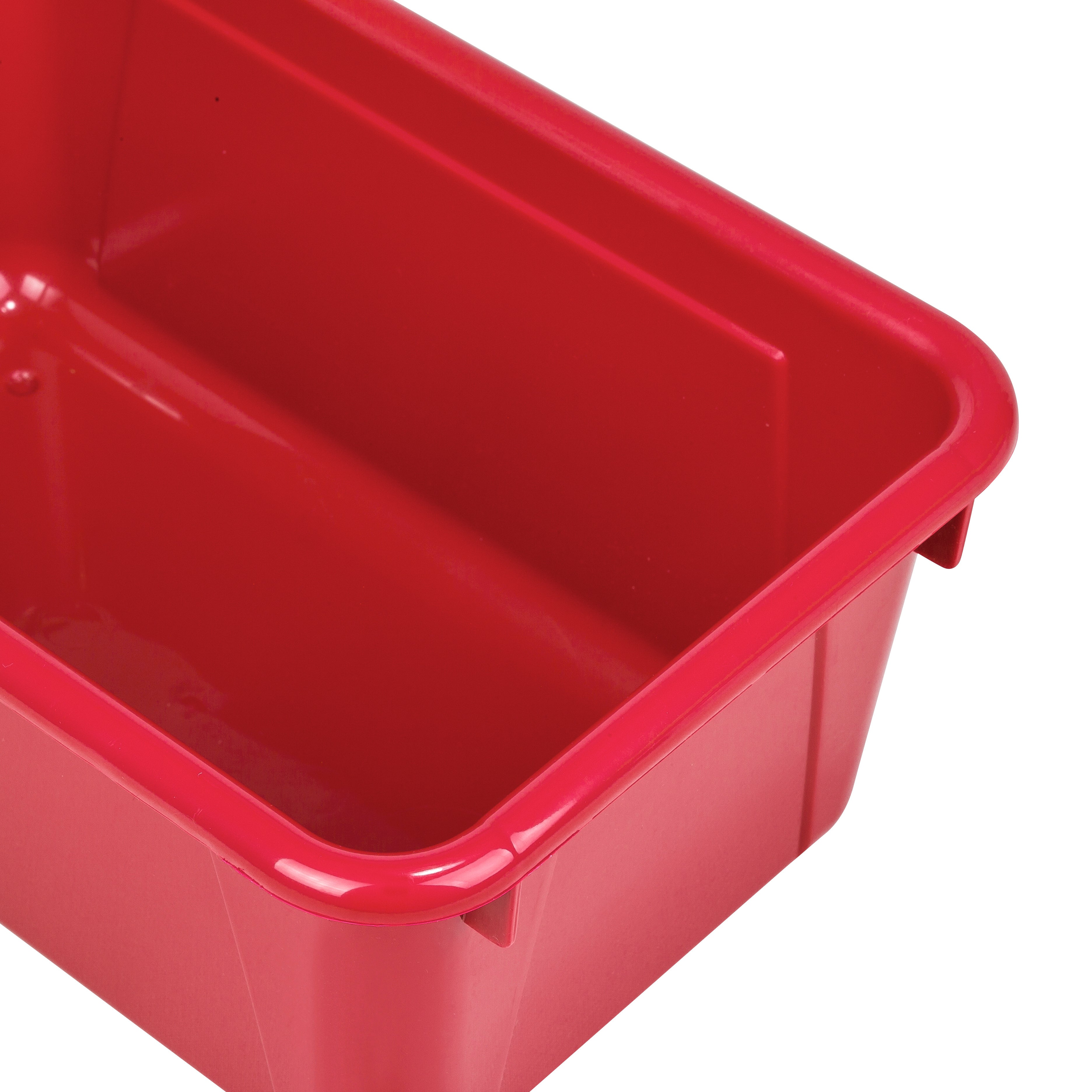 Storex Small Cubby Bin, Red, 5-Pack