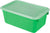 Storex petit bac à rangement avec couvercle, vert, lot de 5                                                             