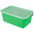Storex petit bac à rangement avec couvercle, vert, lot de 5                                                             