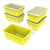 Small Cubby Bin with lid ,Yellow (5 units/pack)