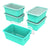 Small Cubby Bin with Lid, Teal