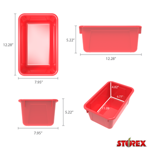 Small Cubby Bin, Red