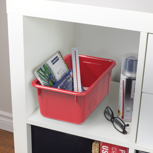 Small Cubby Bin, Red
