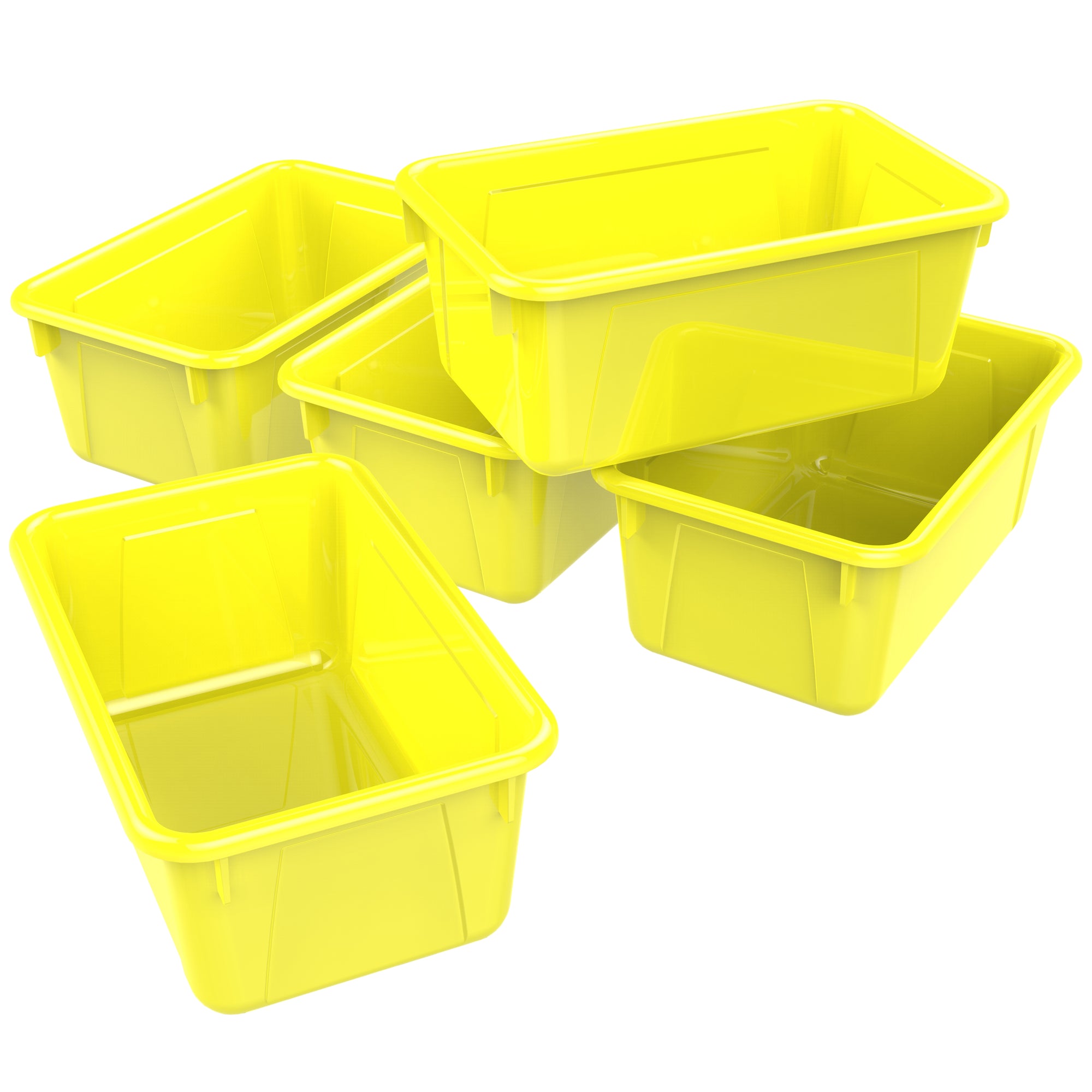 Small Cubby Bin ,Yellow (5 units/pack)