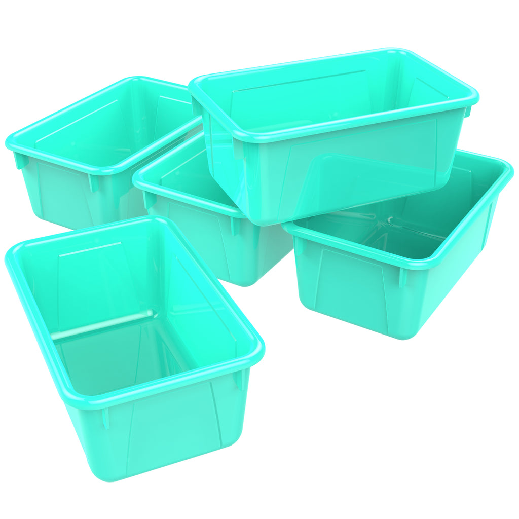 Small Cubby Bin, Teal (5 units/pack)