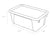 Small Cubby Bin, Clear