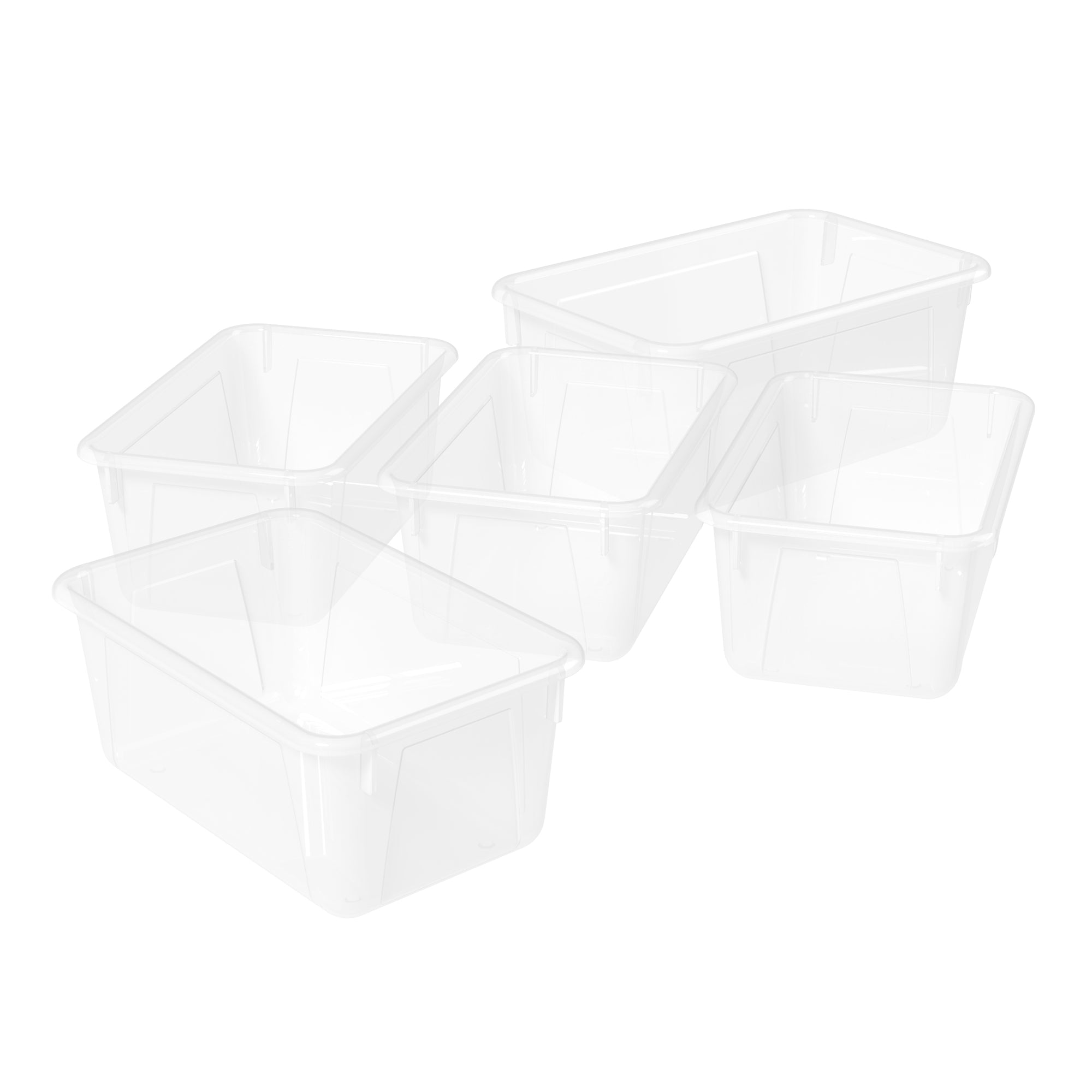 Small Cubby Bin ,Translucent (5 units/pack)