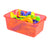 Storex petit bac à rangement, teinte rouge, lot de 5                                                                    