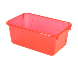 Storex petit bac à rangement, teinte rouge, lot de 5                                                                    