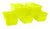 Storex Small Cubby Bin, Candy Yellow, 5-Pack