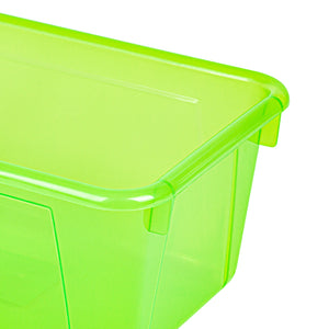 Small Cubby Bin, Tint Green