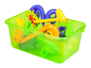 Small Cubby Bin, Tint Green