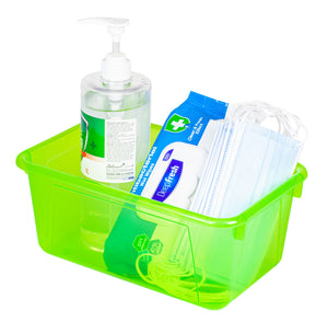 Small Cubby Bin, Tint Green