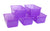 Storex Small Cubby Bin, Candy Violet, 5-Pack