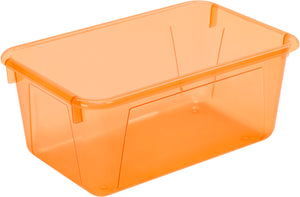 Small Cubby Bin, Tint Orange